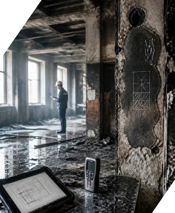 Обследование зданий после пожара в Белореченске от 15216 р. | ЭкспертизаРоссия